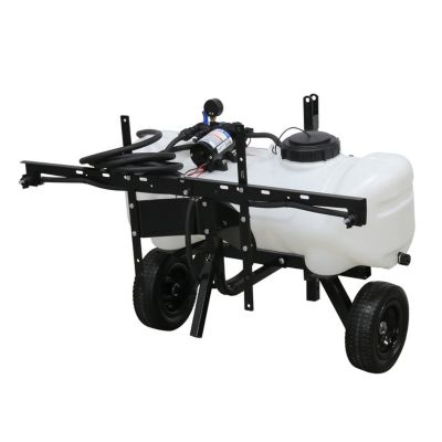 Image showing 1 th Master Mfg 15 gal. Pull Behind Broadcast Sprayer, 2.2GPM, 7 ft. Swath