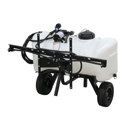 Image showing  25 gal. Deluxe Pull Behind Broadcast Sprayer, 2.2GPM, 7 ft. Swath