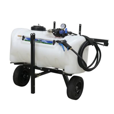 Image showing  25 gal. Deluxe Pull Behind Broadcast Sprayer, 2.2GPM, 7 ft. Swath