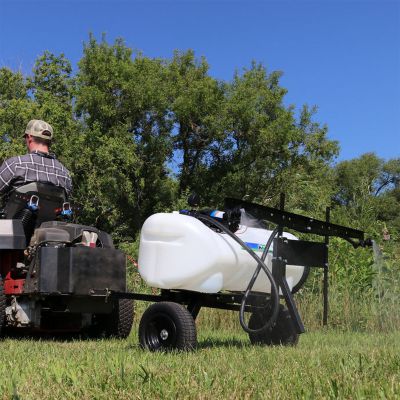 Image showing  15 gal. Deluxe Pull Behind Broadcast Sprayer, 2.2GPM, 7 ft. Swath