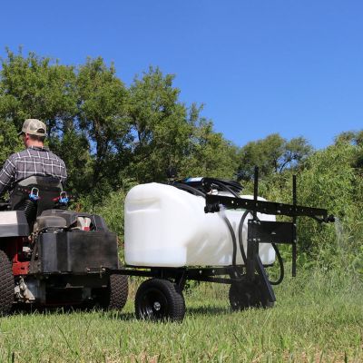 Image showing  25 gal. Pull Behind Broadcast Sprayer, 2.2GPM, 7 ft. Swath