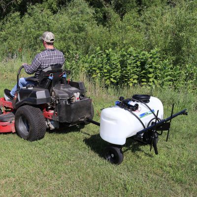 Image showing  25 gal. Pull Behind Broadcast Sprayer, 2.2GPM, 7 ft. Swath