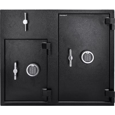 Image showing  2.58/4.68 Cu. ft Dual Compartment Rotary Hopper Keypad Depository Safe