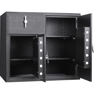 Image showing  2.58/4.68 Cu. ft Dual Compartment Rotary Hopper Keypad Depository Safe