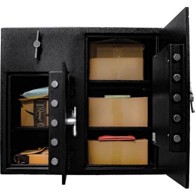 Image showing  2.58/4.68 Cu. ft Dual Compartment Rotary Hopper Keypad Depository Safe
