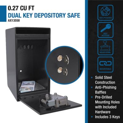 Image showing 7 th Barska 0.27 cu. ft Dual Key Depository Safe