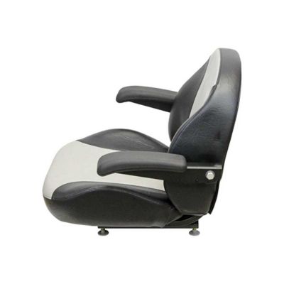 Image showing  1110 Seat Top Assembly, Black/Silver Vinyl