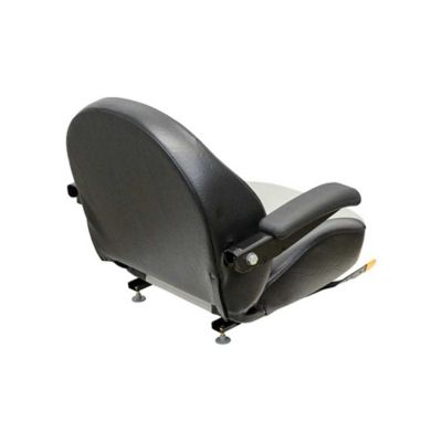 Image showing  1110 Seat Top Assembly, Black/Silver Vinyl