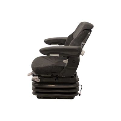 Image showing  1055 Air Suspension Seat, 12 V, Black/Gray Fabric