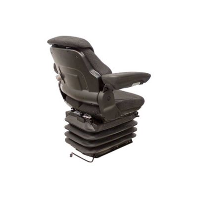 Image showing  1055 Air Suspension Seat, 12 V, Black/Gray Fabric