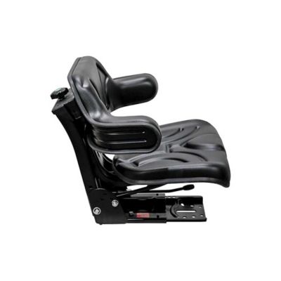 Image showing  350 Utility Mechanical Suspension Seat, Black Vinyl