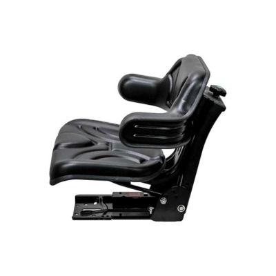 Image showing 7 th Uni Pro 350 Utility Mechanical Suspension Seat, Black Vinyl