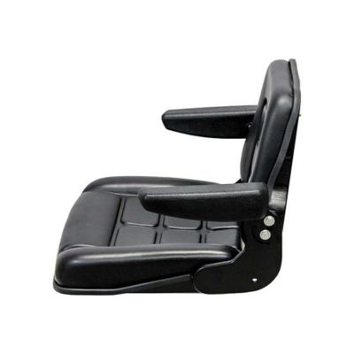 Image showing  142 Seat Top Assembly, With Armrests, Black Vinyl