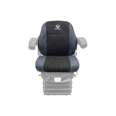 Image showing  Seat + Backrest Cover Kit for Grammer Seats, Two-Tone Gray Alcanta Fabric