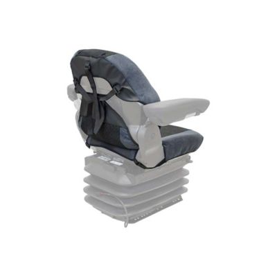 Image showing  Seat + Backrest Cover Kit for Grammer Seats, Two-Tone Gray Alcanta Fabric