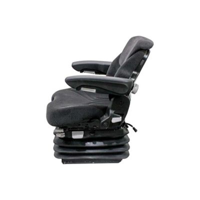 Image showing  1060 Air Suspension Seat, 12 V, Black/Gray Fabric