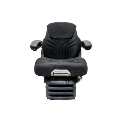 Image showing 7 th Uni Pro 1060 Air Suspension Seat, 12 V, Black/Gray Fabric