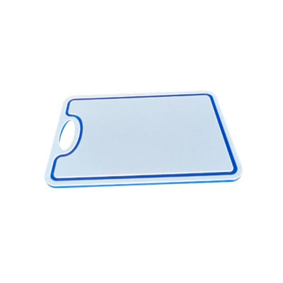 Image showing 7 th TRAPSKI Boat Cutting Board 18 x 12in. with Non-Skid Rubber Feet for Any Flat Surface, White/Blue/White