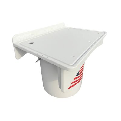 Image showing  Single Fillet Table Board for Pails or Buckets, 18 x 12in. with Legs for Flat Surfaces, White