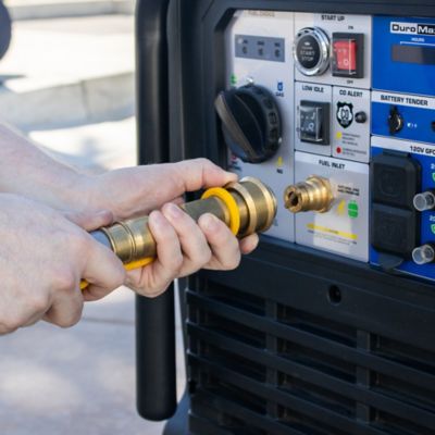 Image showing 6 th DuroMax 16,000 Watt V-Twin Tri Fuel Portable Digital Inverter Generator