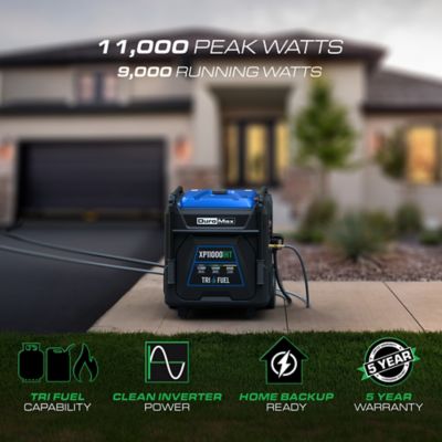Image showing  11,000 Watt Portable Tri Fuel Inverter Generator - Quiet, Low THD