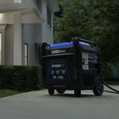 Image showing 6 th DuroMax 11,000 Watt Portable Tri Fuel Inverter Generator - Quiet, Low THD