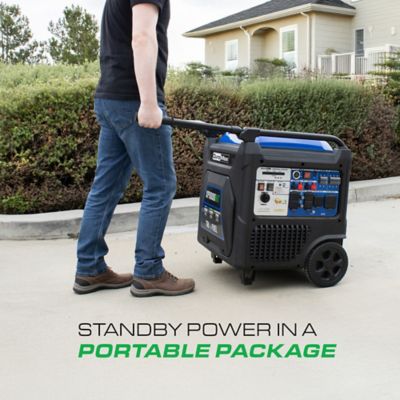 Image showing 14 th DuroMax 11,000 Watt Portable Tri Fuel Inverter Generator - Quiet, Low THD