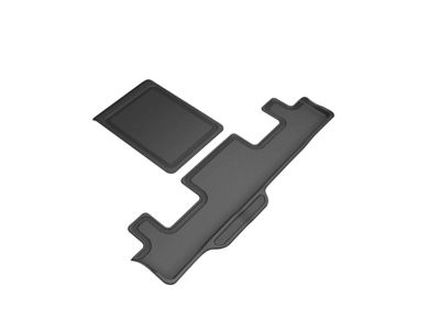 Image showing  KAGU Series Floor Mats 2021-2025 Chevy Tahoe GMC Yukon 7-Seat 3rd Row 2 pc., Black