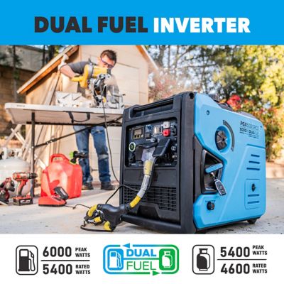 Image showing 6 th Pulsar 6000W Dual Fuel Inverter Generator with CO Sentry