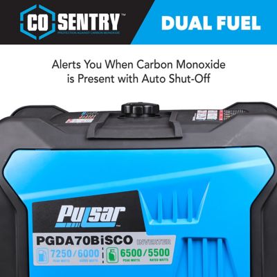Image showing  7250W Dual Fuel Inverter Generator with CO Sentry