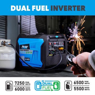 Image showing  7250W Dual Fuel Inverter Generator with CO Sentry