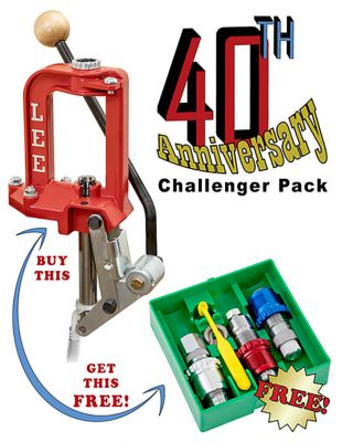 Lee Precision Challenger Press, 40th Anniversary w/Breech Lock, 38 Special Dies
