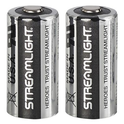 Streamlight CR123A Lithium Batteries, 3V, 2-Pack
