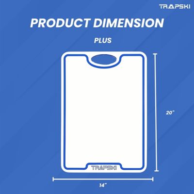 Image showing  Premium Cutting Board 1/2 Thick, Multi-Use, 14 x 20in., Plus, White/Blue/White