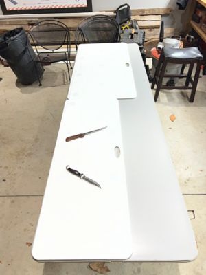 Image showing  Game Cutting Board, 3/8 in. Thick, Multi-Use, 48 x 24in., Large, White