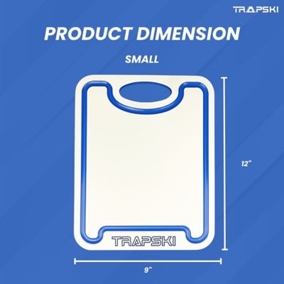 Image showing  Premium Cutting Board 1/2 Thick, Multi-Use, Juice Groove, 9 x 12in., Small, White/Blue/White