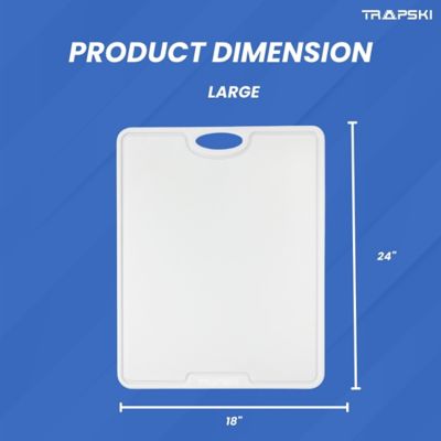 Image showing  Cutting Board, 3/8 in. Thick, Multi-Use, 18 x 24in., Large, White