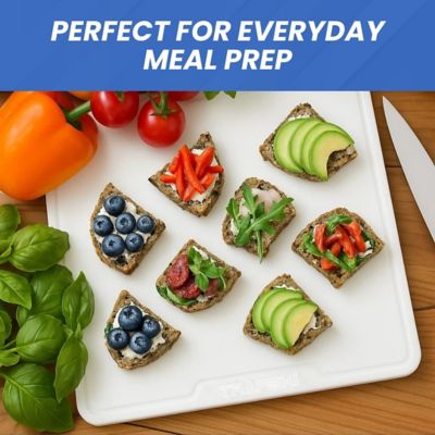 Image showing  Cutting Board, 3/8 in. Thick, Multi-Use, 18 x 24in., Large, White