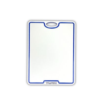 TRAPSKI Premium Cutting Board 1/2 Thick, Multi-Use, 18 x 24in., Large, White/Blue/White
