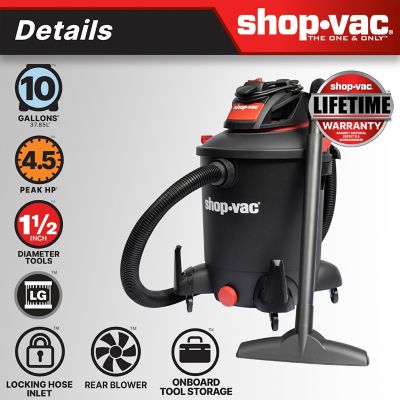 Shop-Vac 10 gal. 4.5 Peak HP Wet/Dry Vacuum