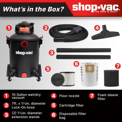 Image showing  10 gal. 4.5 Peak HP Wet/Dry Vacuum