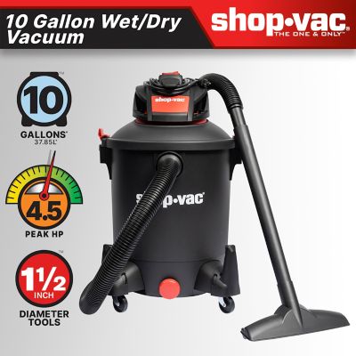Image showing 8 th Shop-Vac 10 gal. 4.5 Peak HP Wet/Dry Vacuum