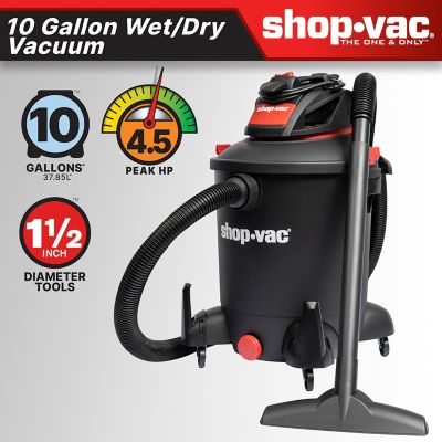 Image showing 9 th Shop-Vac 10 gal. 4.5 Peak HP Wet/Dry Vacuum