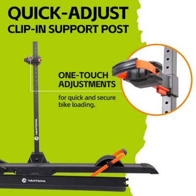 Image showing  100 lb. 2 in. Receiver Foldable Aluminum 1-E bike Rack with Ramp