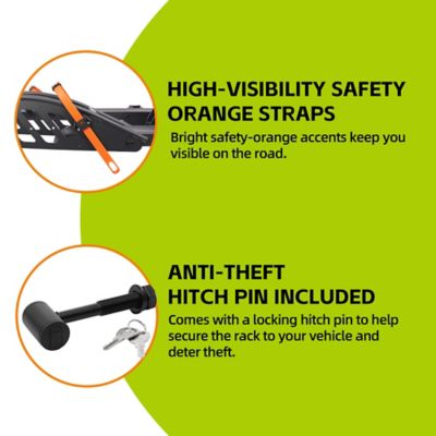 Image showing 7 th Vantana 100 lb. 2 in. Receiver Foldable Aluminum 1-E Bike Rack with Ramp