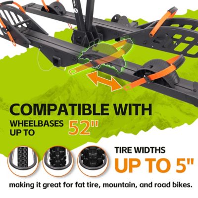 Image showing  200 lb. 2 in. Receiver Foldable Aluminum 2-E Bike Rack with Ramp