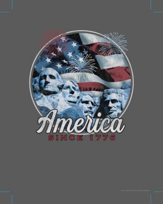 Image showing  Men's Short Sleeve Tee Americana Rushmore