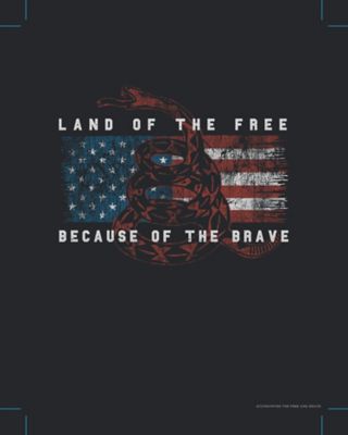 Image showing  Men's Short Sleeve Tee Americana Snake Flag
