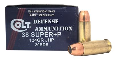 DoubleTap Ammunition DoubleTap Defense .38 Super 124-Grain Jacketed Hollow Point Handgun Ammunition, 20 Rounds