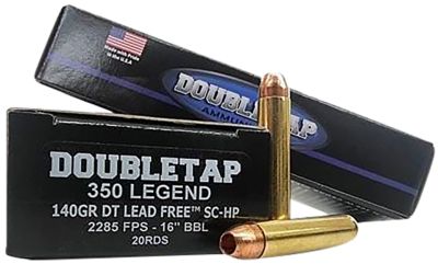 DoubleTap Ammunition .350 Legend 140-Grain DT Lead Free Rifle Ammunition, 20 Rounds